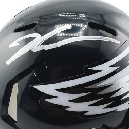 Jalen Carter Signed Philadelphia Eagles Alt 2022 Speed Mini Football Helmet (Beckett)