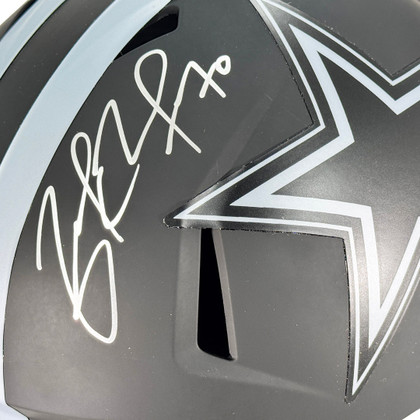 Zack Martin Signed Dallas Cowboys Eclipse Full-Size Replica Football Helmet (Beckett)