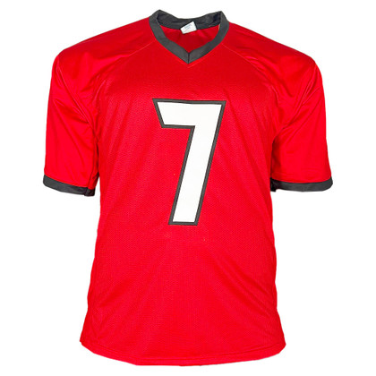 D'Andre Swift Signed Georgia College Red Football Jersey (Beckett)