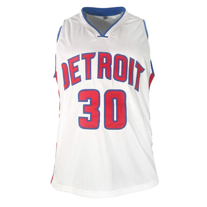 Rasheed Wallace Signed Detroit White Basketball Jersey (Beckett)