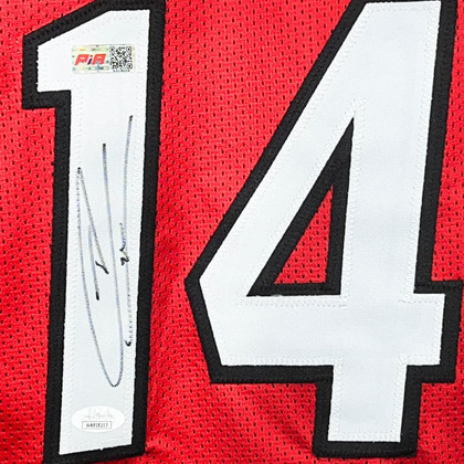 Tyler Herro Signed Miami Red Basketball Jersey (JSA)