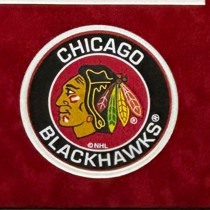 Andrew Shaw Signed Chicago Red Custom Suede Matte Framed Hockey Jersey (JSA)