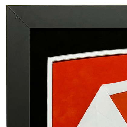 Bernie Parent Signed Orange Custom Suede Matte Framed Hockey Jersey