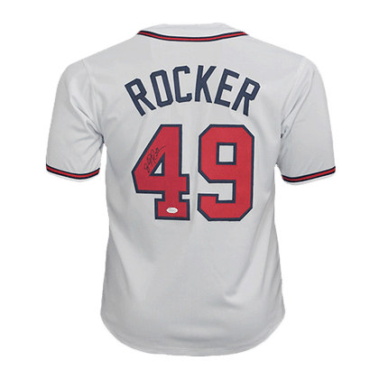 John Rocker Autographed Atlanta Pro Style White Baseball Jersey (JSA)