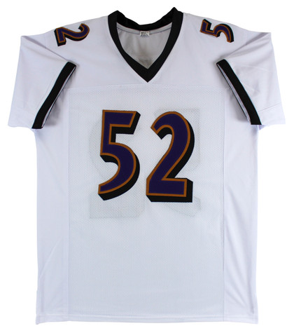 Ray Lewis Authentic Signed White Pro Style Jersey Autographed PSA/BAS Witnessed
