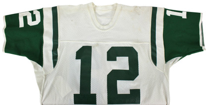 Jets Joe Namath Signed 1975-76 Game Used Jersey Graded A10! MEARS & BAS LOAs