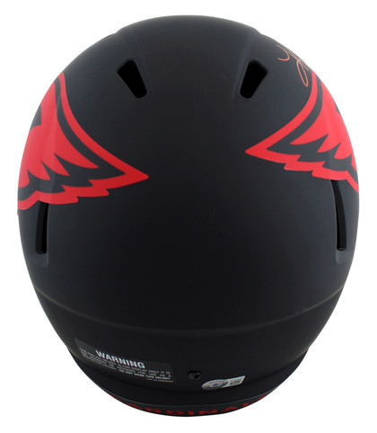 Cardinals Kurt Warner Signed Eclipse Full Size Speed Rep Helmet BAS Witnessed