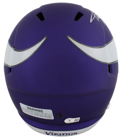 Vikings Adrian Peterson Authentic Signed Full Size Speed Rep Helmet BAS Witness