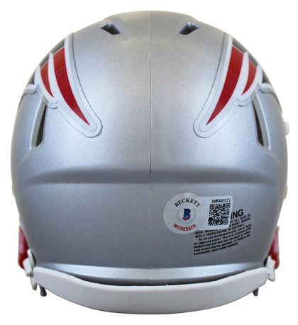 Patriots Ty Law Authentic Signed Speed Mini Helmet Autographed BAS Witnessed