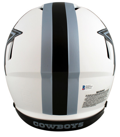 Cowboys Roger Staubach "HOF 85" Signed Lunar Full Size Speed Proline Helmet BAS