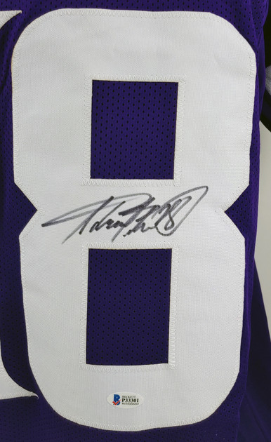 Adrian Peterson Authentic Signed Purple Pro Style Framed Jersey BAS Witnessed
