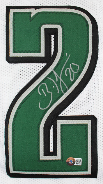 Brian Dawkins Authentic Signed White Pro Style Jersey Autographed BAS Witnessed