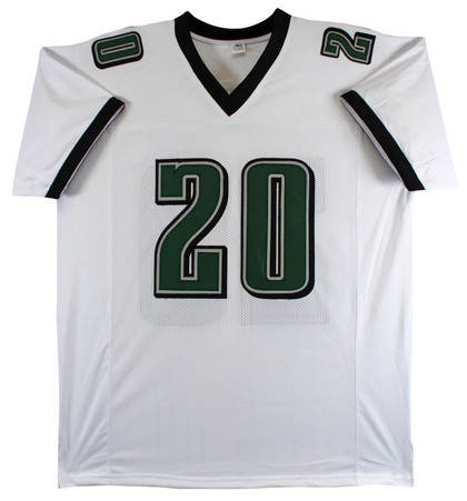 Brian Dawkins Authentic Signed White Pro Style Jersey Autographed BAS Witnessed