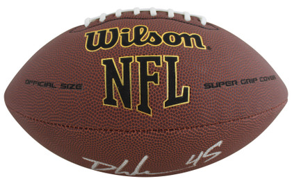 Eagles Devin White Authentic Signed Wilson Super Grip Nfl Football BAS Wit
