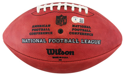 WFT SB MVPs Williams, Rypien & Riggins Signed Official Duke Nfl Football BAS Wit