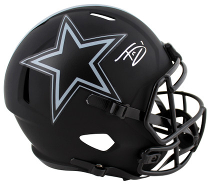 Cowboys Trevon Diggs Authentic Signed Eclipse Full Size Speed Rep Helmet JSA Wit