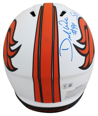 Broncos DeMarcus Ware SB 50 Champs Signed Lunar F/S Speed Proline Helmet BAS Wit