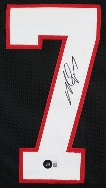 Michael Vick Authentic Signed Black Pro Style Jersey Autographed BAS Witnessed
