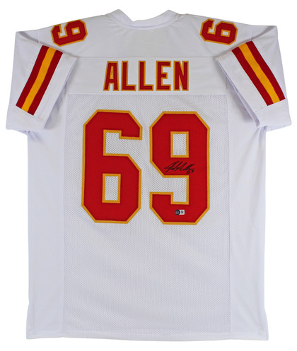 Jared Allen Authentic Signed White Pro Style Jersey Autographed BAS Witnessed