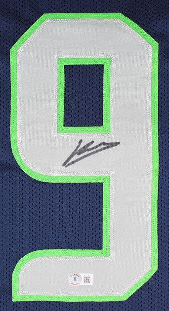 Kenneth Walker III Authentic Signed Navy Blue Pro Style Jersey BAS Witnessed