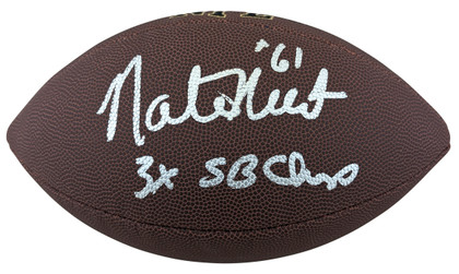 Cowboys Nate Newton Authentic Signed Wilson Super Grip Nfl Football BAS Witness