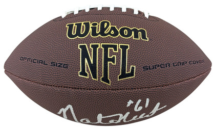 Cowboys Nate Newton Authentic Signed Wilson Super Grip Nfl Football BAS Witness