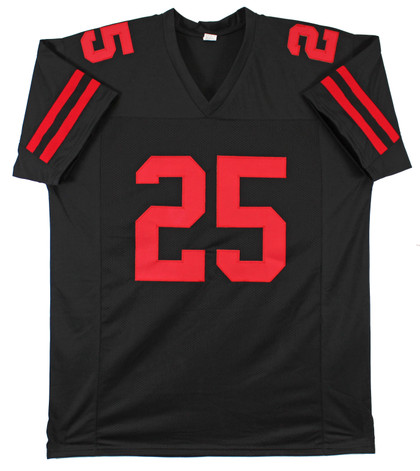 Elijah Mitchell Authentic Signed Black Pro Style Jersey Autographed BAS Witness