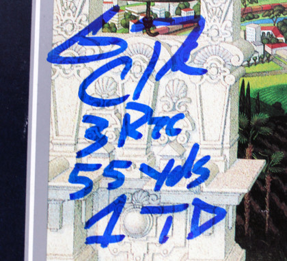 (4) Williams,  Monk, Clark & Sanders Signed Official SB XXII Program BAS Witness