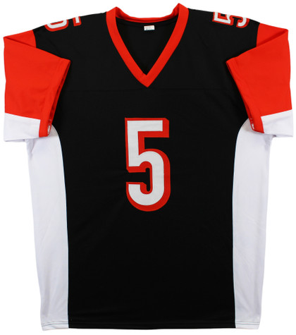 Tee Higgins Authentic Signed Black Pro Style Jersey Autographed BAS Witnessed