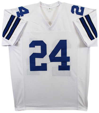 Larry Brown "SB XXX MVP" Authentic Signed White Pro Style Jersey BAS Witnessed