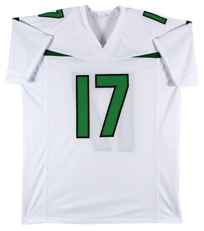 Garrett Wilson Authentic Signed White Pro Style Jersey Autographed JSA Witness