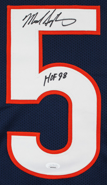 Mike Singletary "HOF 98" Authentic Signed Navy Blue Pro Style Jersey JSA Witness