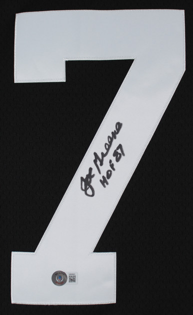 Steelers Joe Greene "HOF 87" Signed Black M&N 1976 TB Jersey BAS Witnessed