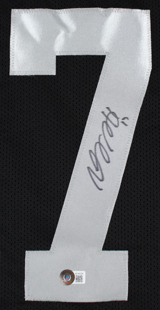 Davante Adams Authentic Signed Black Pro Style Jersey Autographed BAS Witnessed Version 1