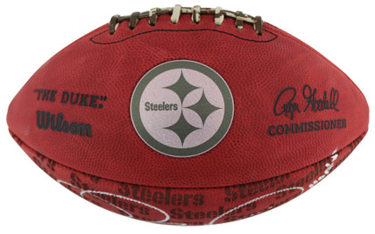 Steelers Jerome Bettis "2x Insc" Signed The Duke Team Showcase Nfl Football BAS