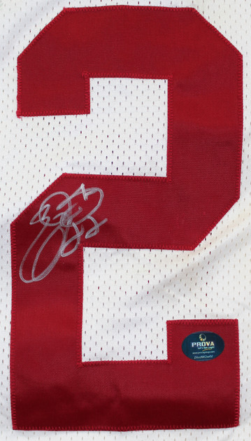 Cardinals Emmitt Smith Signed Game Worn 9/14/03 White Reebok Jersey Prova & BAS
