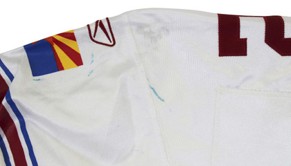 Cardinals Emmitt Smith Signed Game Worn 9/14/03 White Reebok Jersey Prova & BAS