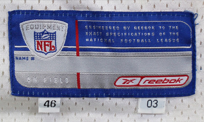 Cardinals Emmitt Smith Signed Game Worn 9/14/03 White Reebok Jersey Prova & BAS