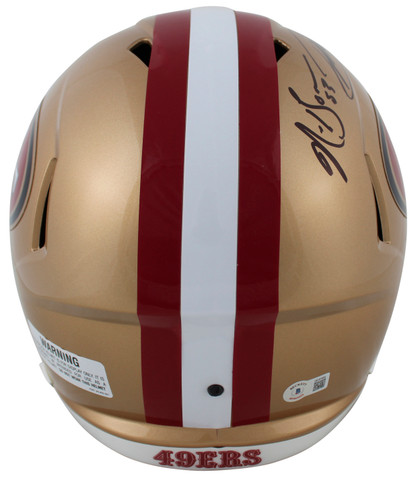 49ers Patrick Willis & Navorro Bowman Signed Full Size Speed Rep Helmet BAS W 2