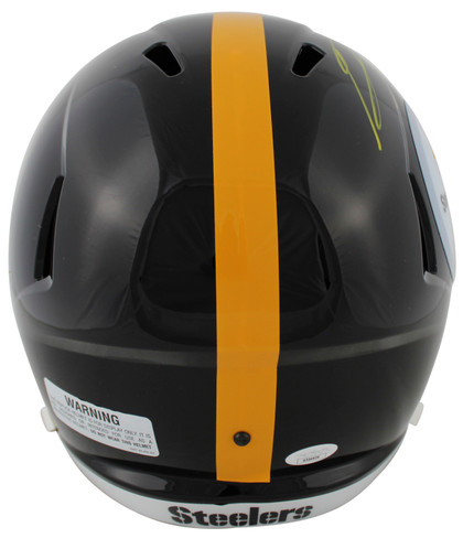 Steelers George Pickens Signed Full Size Speed Rep Helmet w/ Yellow Sig JSA
