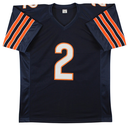 D.J. Moore Authentic Signed Navy Pro Style Jersey Autographed BAS Witnessed