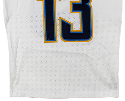 Chargers Keenan Allen Signed & Photomatched 2018 Game Used White Nike Jersey BAS