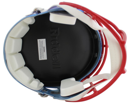 Bills Stefon Diggs Signed Flash Full Size Speed Rep Helmet w/ Case BAS Witness