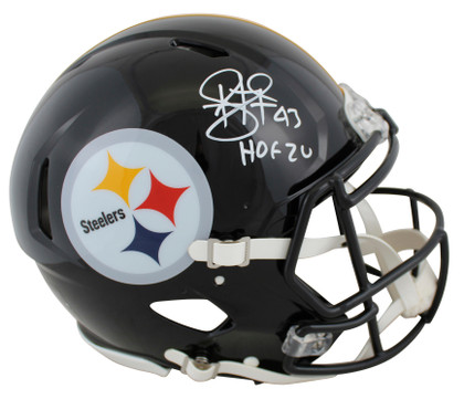 Steelers Troy Polamalu "HOF 20" Signed F/S Speed Proline Helmet w/ Case BAS Wit