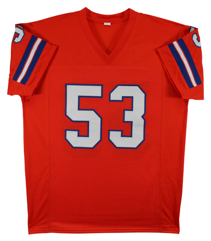 Randy Gradishar "HOF 24" Signed Orange Throwback Pro Style Jersey BAS Witnessed