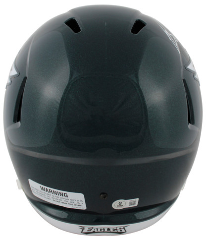 Eagles Brandon Graham Signed Full Size Speed Rep Helmet w/ Case BAS Witnessed