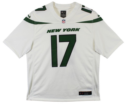 Jets Garrett Wilson Authentic Signed White Nike Game Jersey Autographed Fanatics