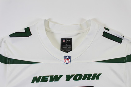 Jets Garrett Wilson Authentic Signed White Nike Game Jersey Autographed Fanatics