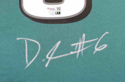 Eagles DeVonta Smith Authentic Signed Green Nike Game Jersey Fanatics