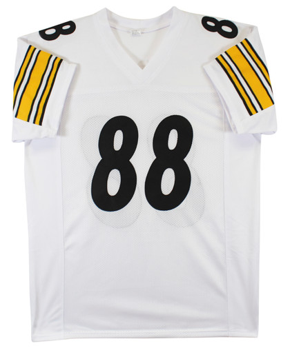 Pat Freiermuth Authentic Signed White Pro Style Jersey Autographed BAS Witnessed